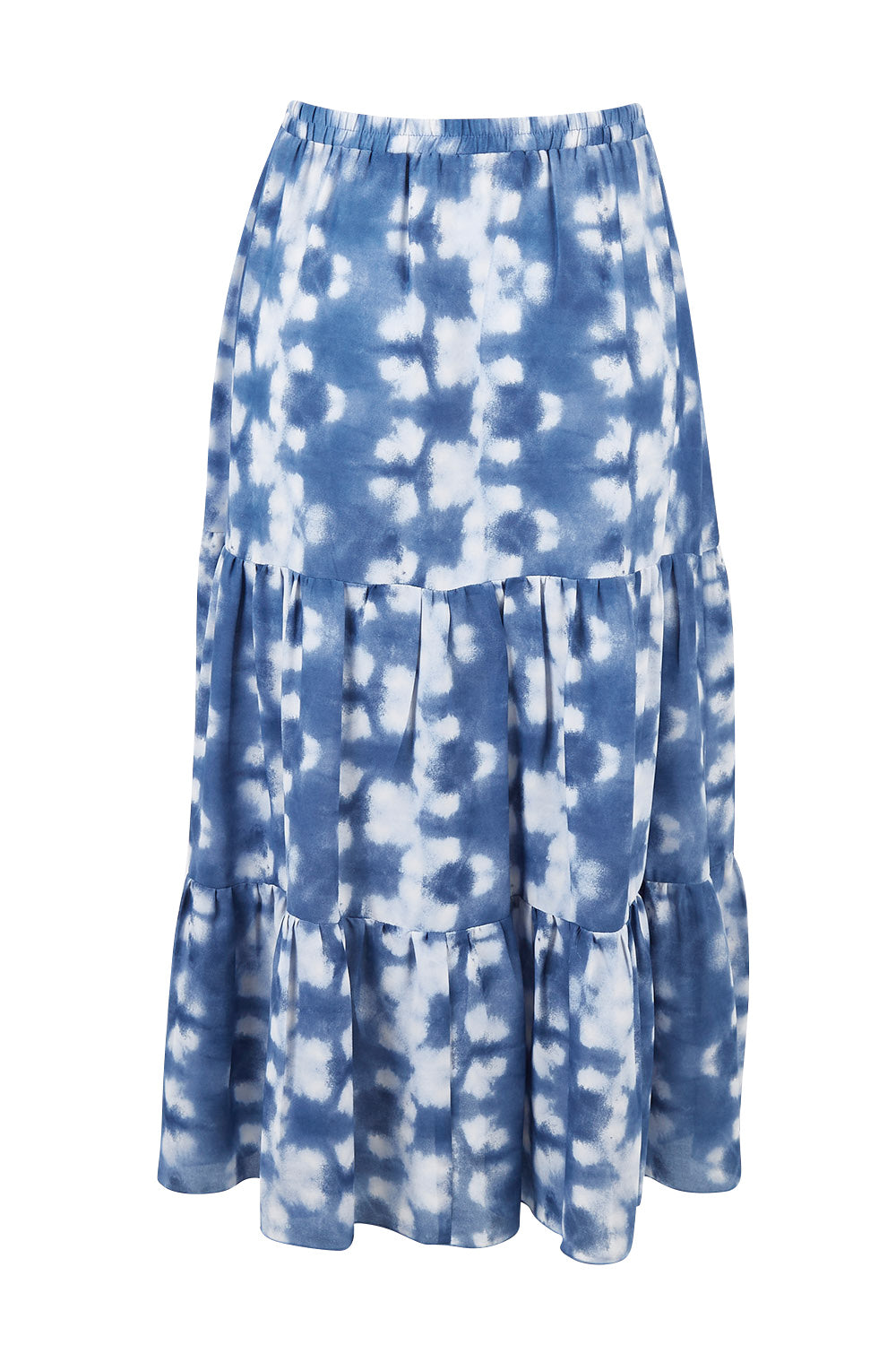 Product shot of the My Wild Side Skirt in colour Blue (Blue), from the back