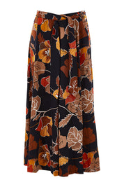 Product shot of the Walk This Way Wide Leg Pants in colour Blackrust (Black), from the front