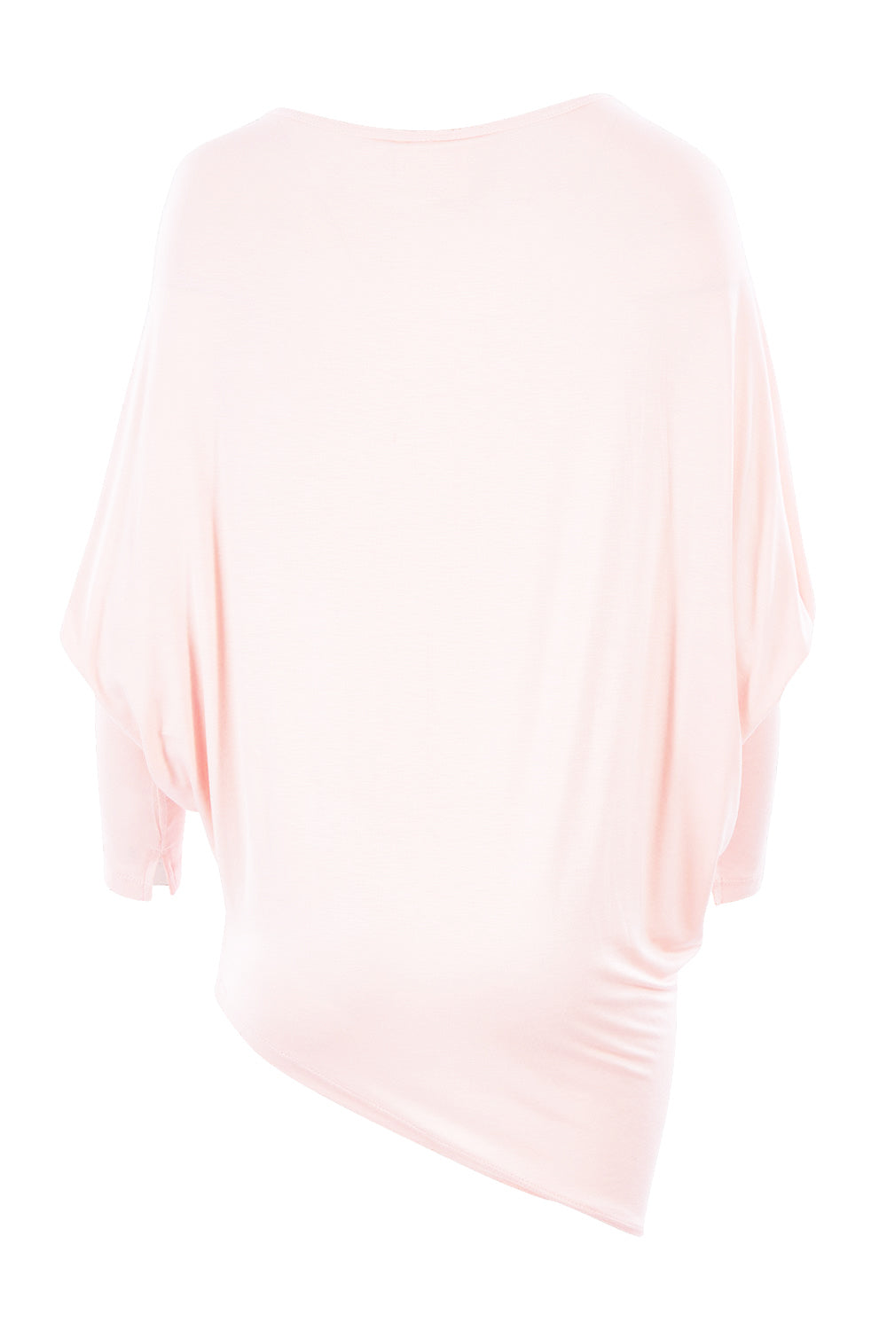 Product shot of the Softly Swinging Bamboo Batwing Top in colour Ballet (Pink), from the back