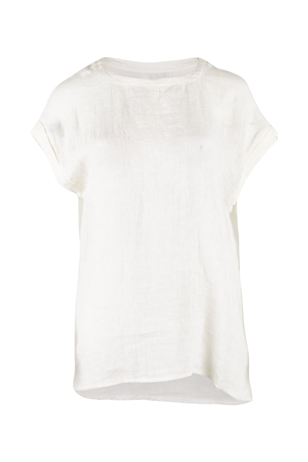 Product shot of the Percy Top in colour White (White), from the front
