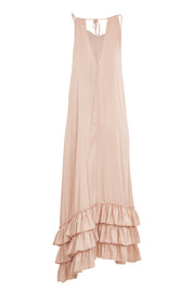 Product shot of the Margarita Dress in colour DustyRose (Pink), from the back