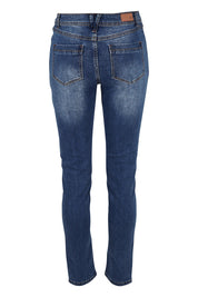 Product shot of the Skinny Jean in colour Blue (Blue), from the back