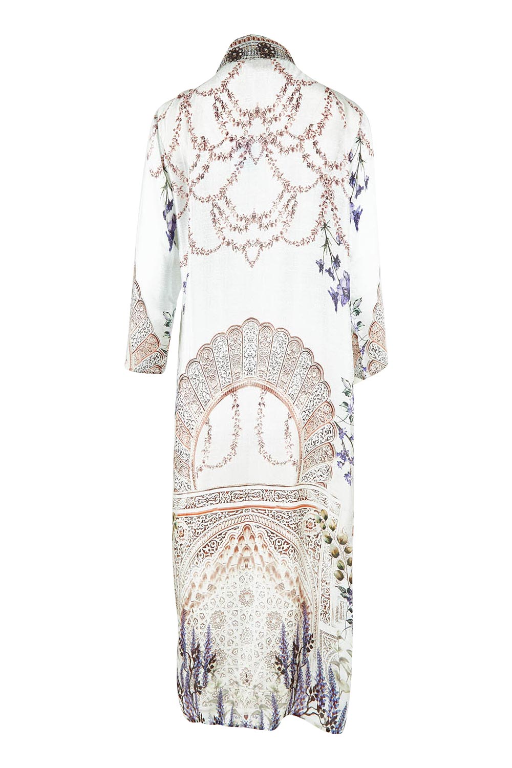 Product shot of the Lavender Duster in colour Lavender (White), from the back