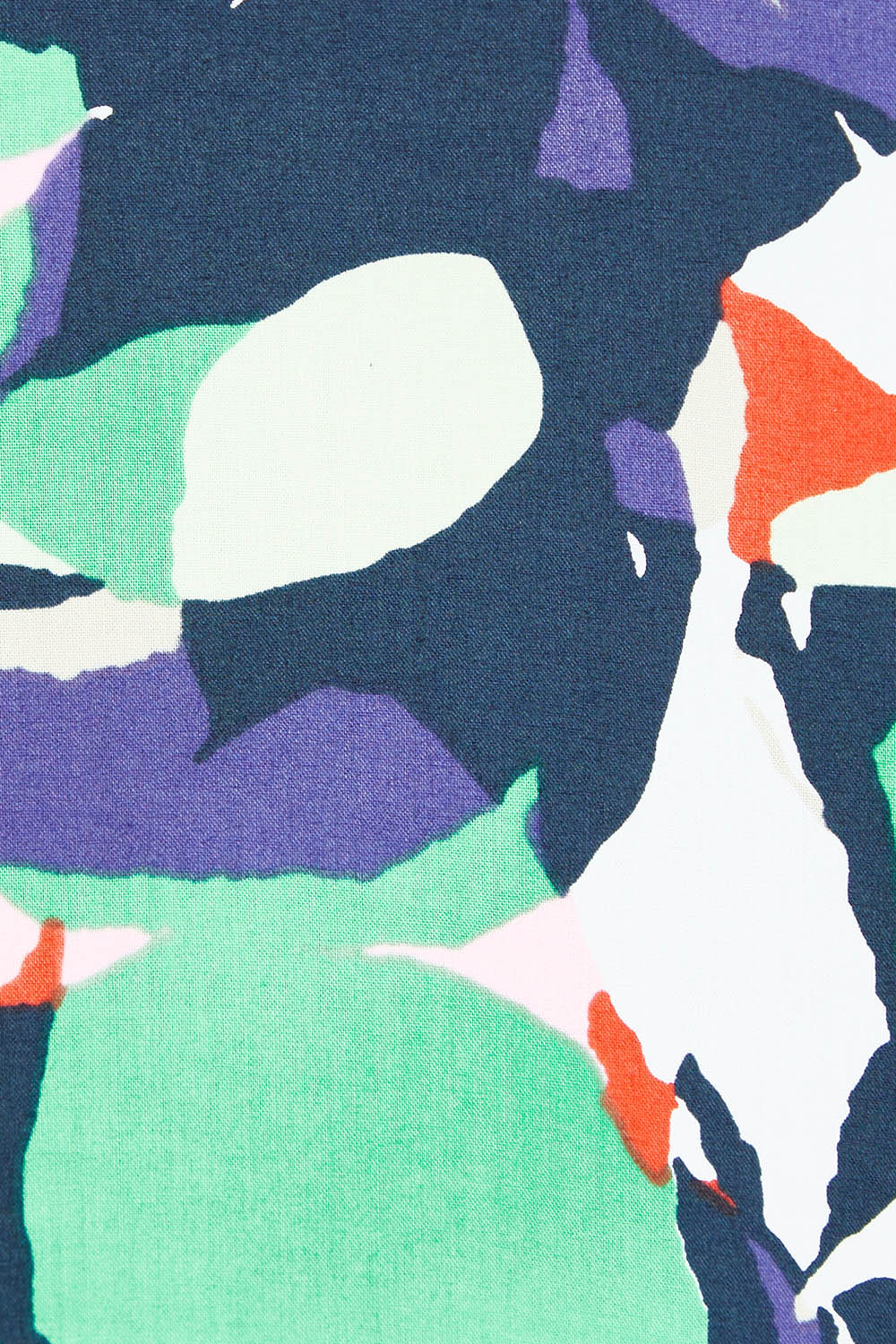 Product shot of the Edan Print Cotton Dress in colour Greenmulti (Green), detail