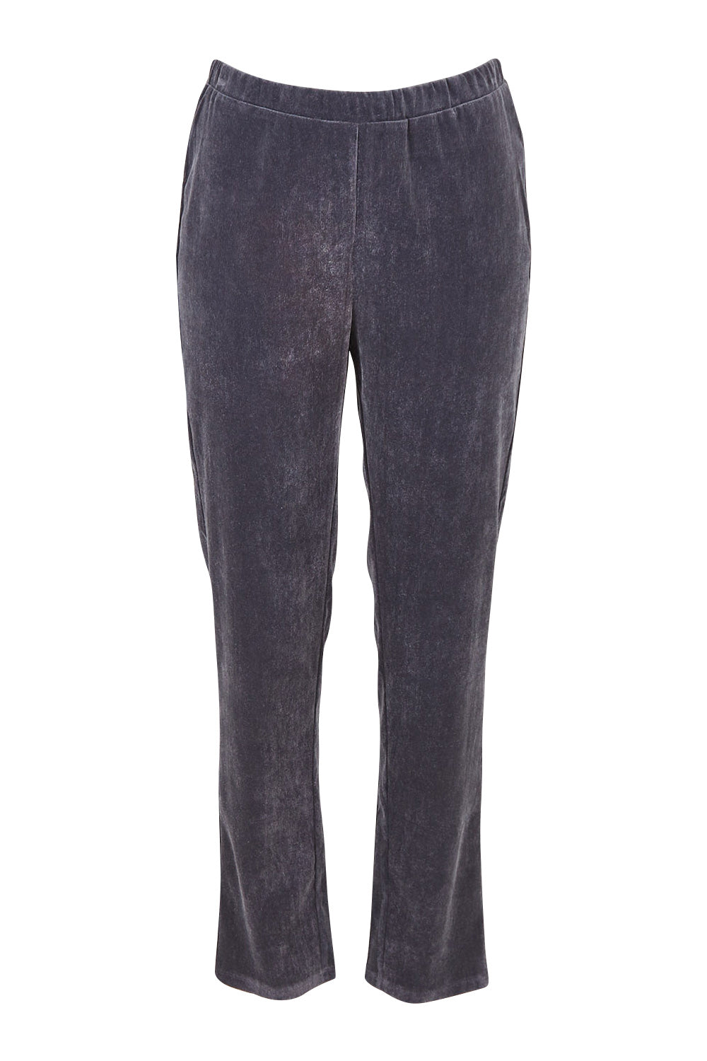 Product shot of the Season Cord Pant in colour Slate (Grey), from the front
