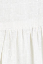Product shot of the Beach Tunic Shirt in colour White (White), detail