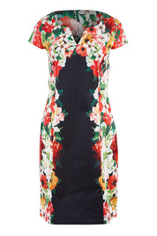 Product shot of the Fresh Air Time Square Dress in colour MirrorBlac (Black), from the front