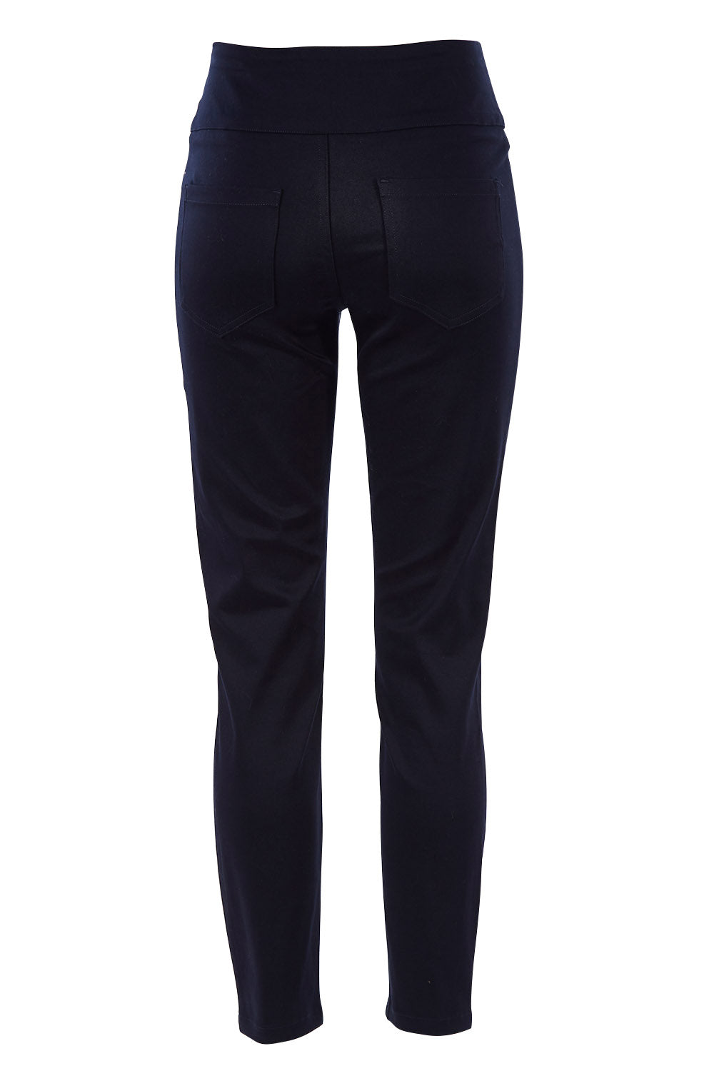Product shot of the Hit Refresh Luxe Jeggings in colour Indigo (Blue), from the back