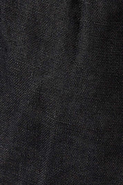 Product shot of the Pull On Linen Pant in colour Black (Black), detail