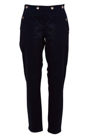 Product shot of the Sailor Pants in colour Sailor (Black), from the front