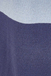 Product shot of the Knit Stripe Dress in colour Wintersky (Blue), detail