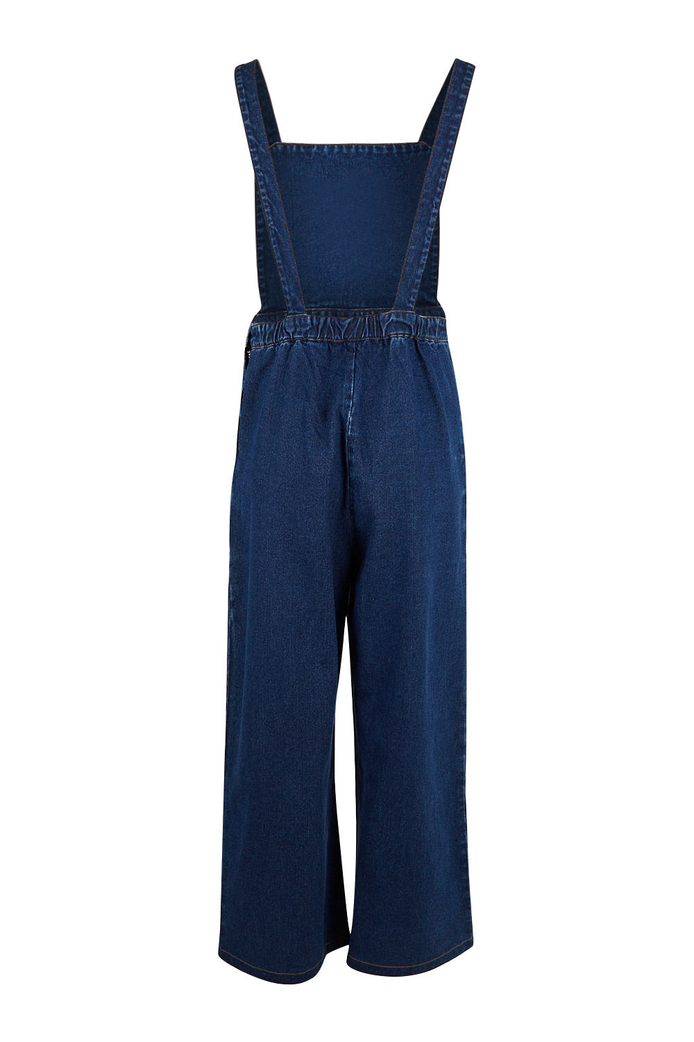 Product shot of the Star Overalls in colour Star (Blue), from the back