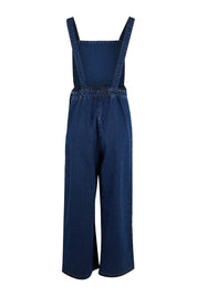 Product shot of the Star Overalls in colour Star (Blue), from the back