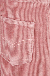 Product shot of the A Line Cord Skirt in colour Pinkcord (Pink), detail