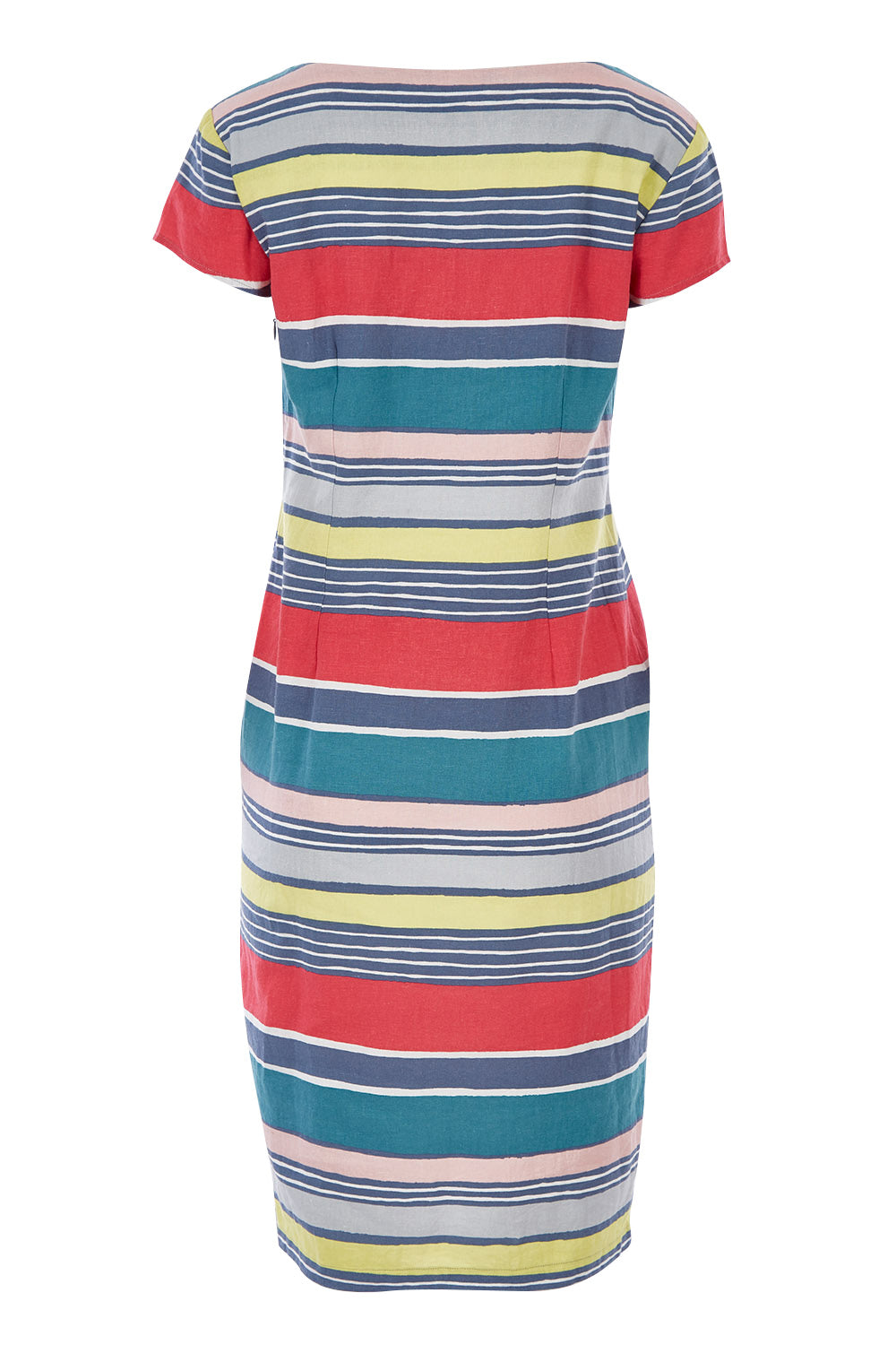 Product shot of the Sandy Bay Dress in colour Stpgreycor (Pink), from the back