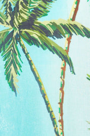 Product shot of the California Tiered Dress in colour Ocean (Pink), detail
