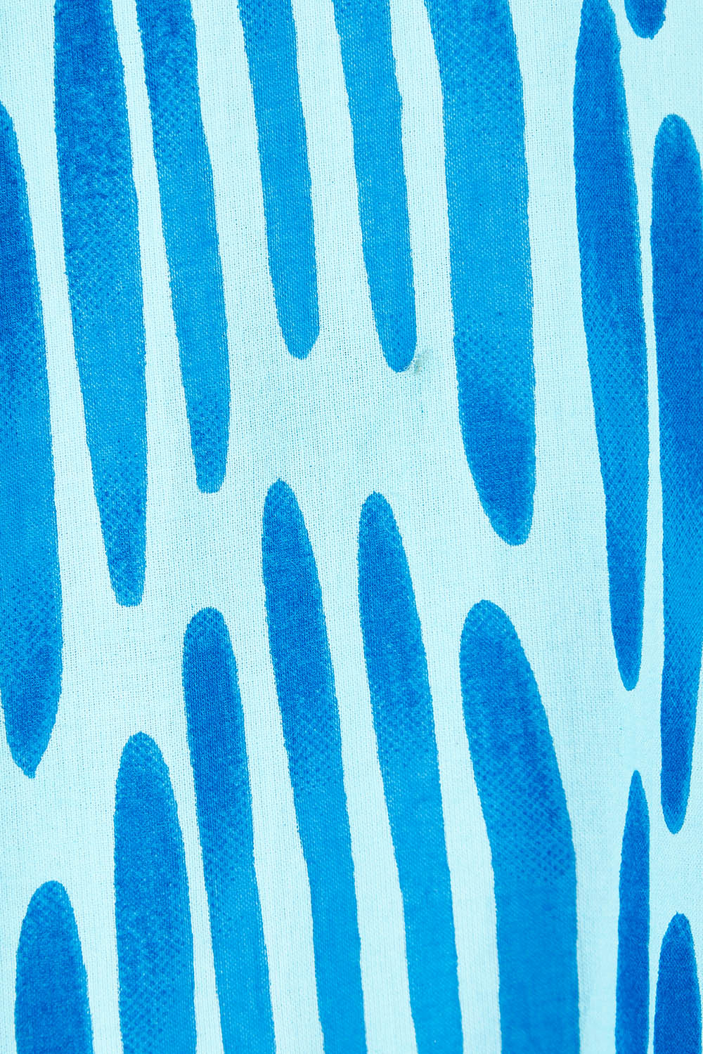 Product shot of the Chevron Midi Dress in colour Ocean (Blue), detail