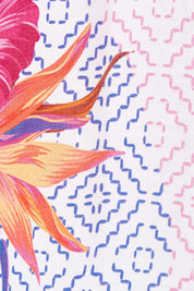 Product shot of the Jamie Midi in colour Multi (Pink), detail