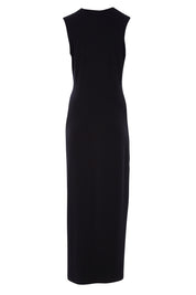 Product shot of the Elisha Dress in colour Black (Black), from the back