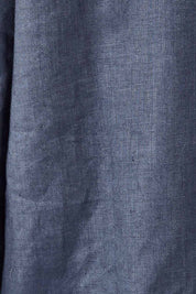 Product shot of the Linen Summer Relaxed Dress in colour Blue (Blue), detail
