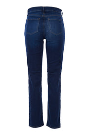 Product shot of the Sheri Slim in colour Cooper (Blue), from the back