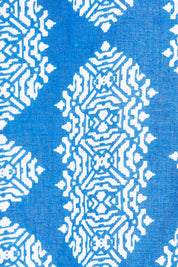 Product shot of the Angelina 3/4 Sleeve Tunic in colour Navy (Blue), detail