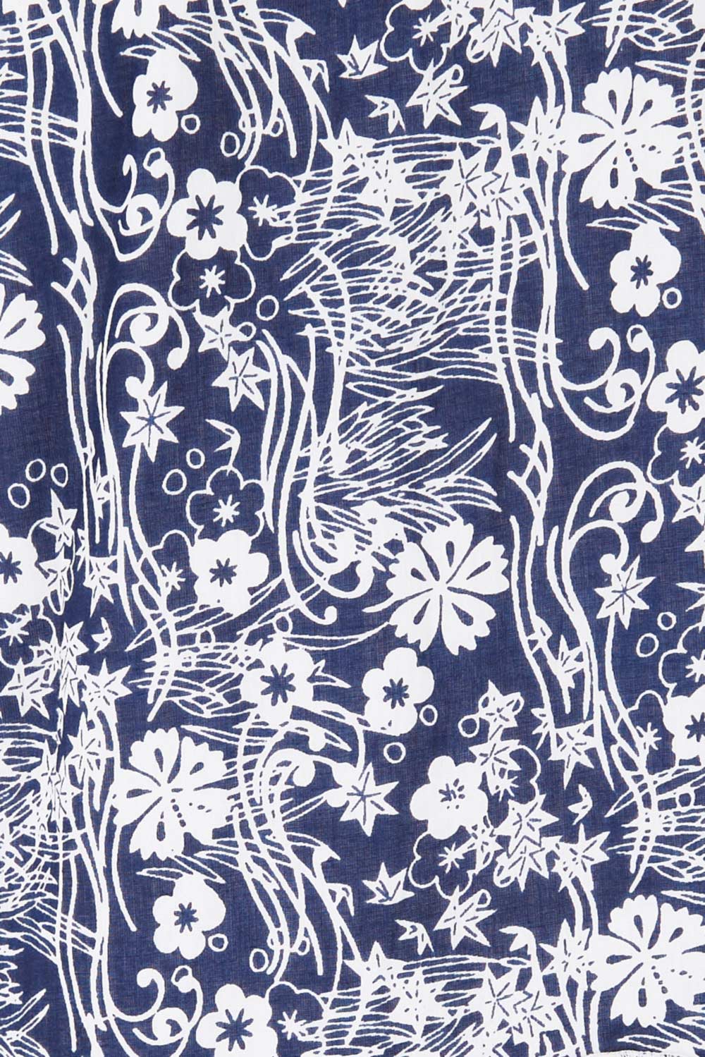 Product shot of the Cappadocia Organic Cotton Sleeveless Dress in colour Mix (Blue), detail