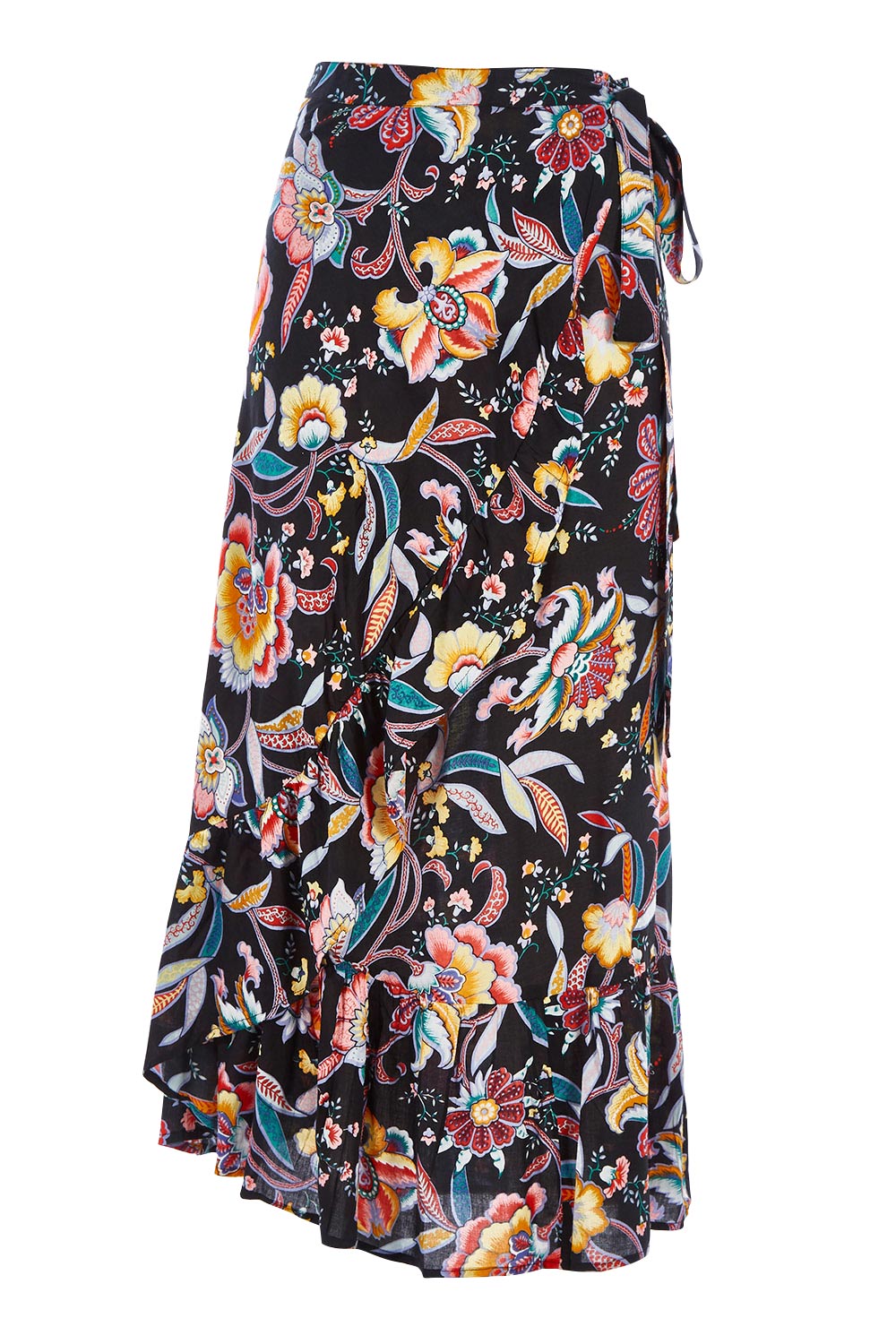 Product shot of the Ole Skirt in colour Castro (Black), from the front
