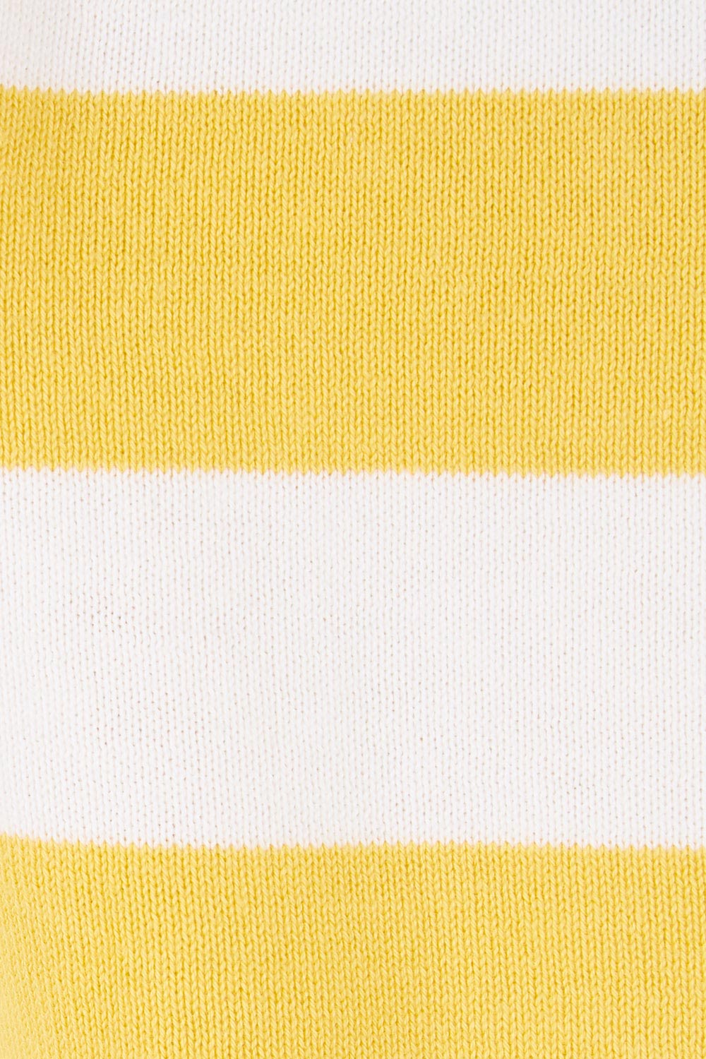 Product shot of the Meadow Sweet Jumper in colour Yellow, detail