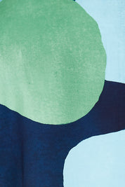 Product shot of the Foralskad Dress in colour Lilyblue (Blue), detail