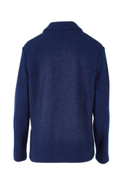 Product shot of the Blazer in colour Navy (Blue), from the back
