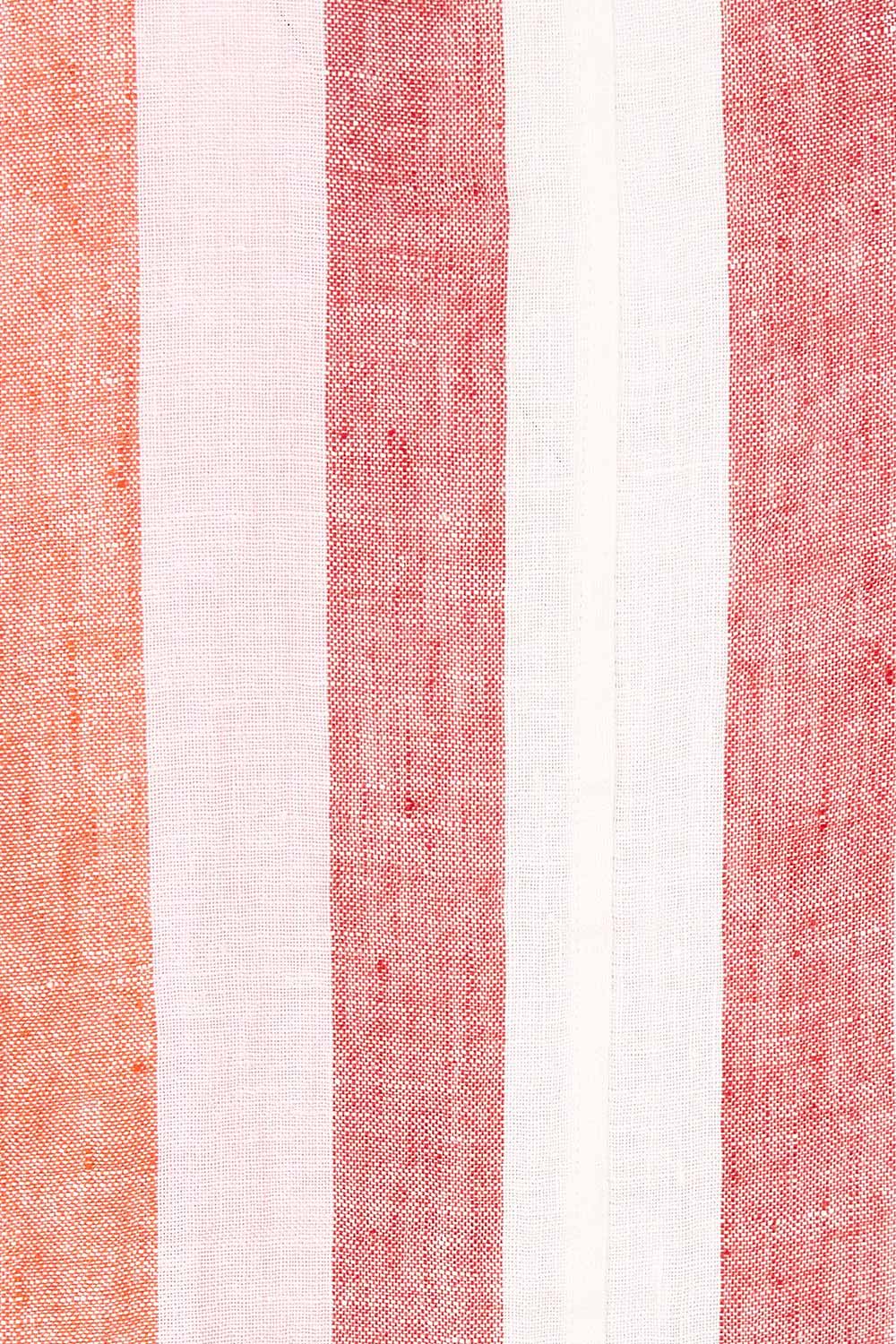 Product shot of the Milano Shirt in colour Santstrip (Pink), detail