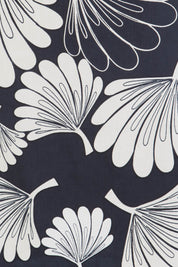 Product shot of the Adele Ain colourline Skirt Floral Fan - Bone (Black), detail