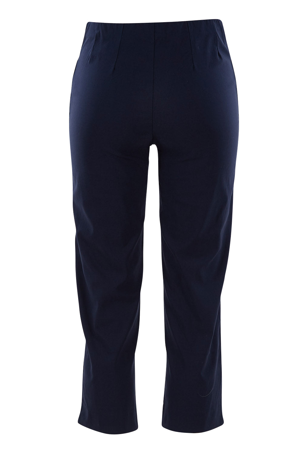 Product shot of the Zara Pant in colour Navy (Blue), from the back