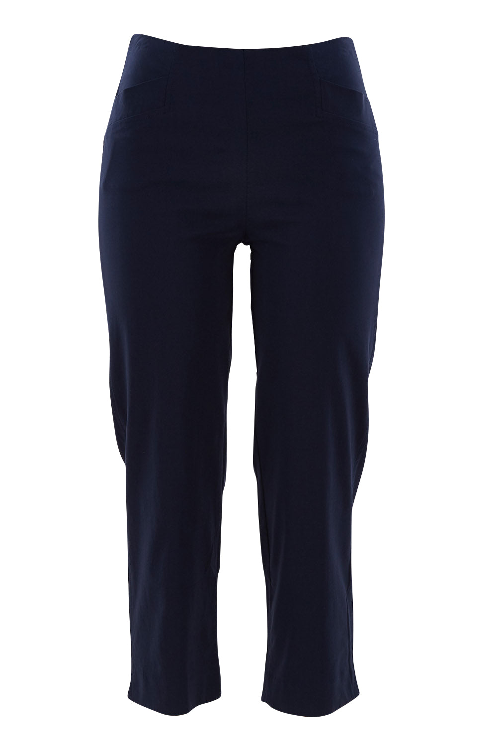 Product shot of the Zara Pant in colour Navy (Blue), from the front