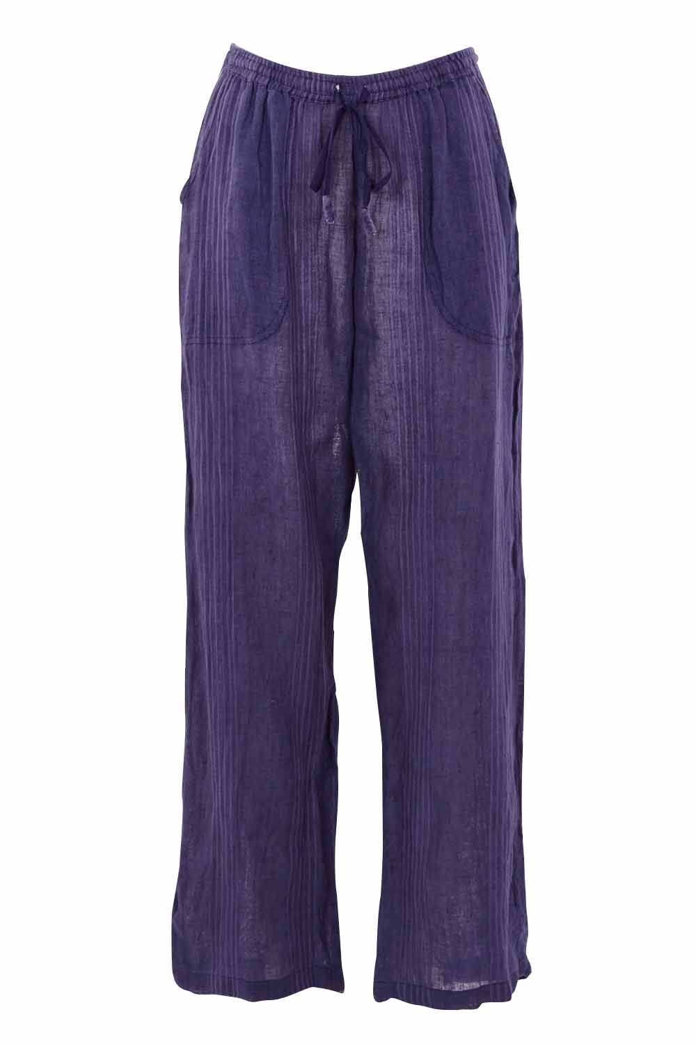 Product shot of the Monte Pant in colour Navy (Blue), from the front