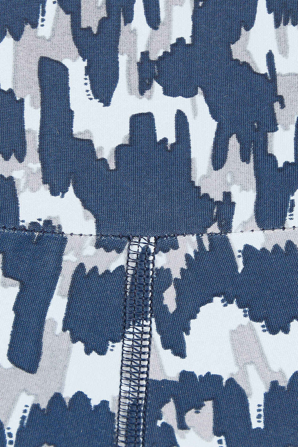 Product shot of the Ab Waisted Power Moves Tights in colour Tallulah (Blue), detail