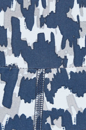 Product shot of the Ab Waisted Power Moves Tights in colour Tallulah (Blue), detail