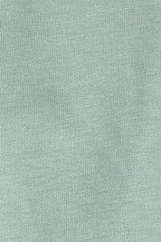 Product shot of the Cotton Jersey V Neck Tee in colour Sage (Green), detail