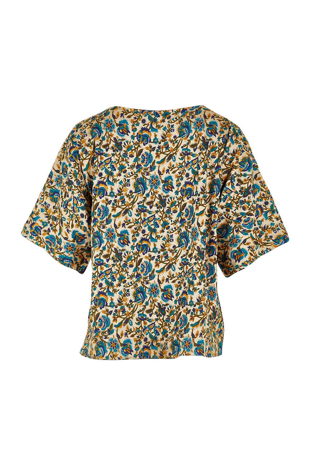 Product shot of the Ruth Reversible Top in colour Geneva, from the back