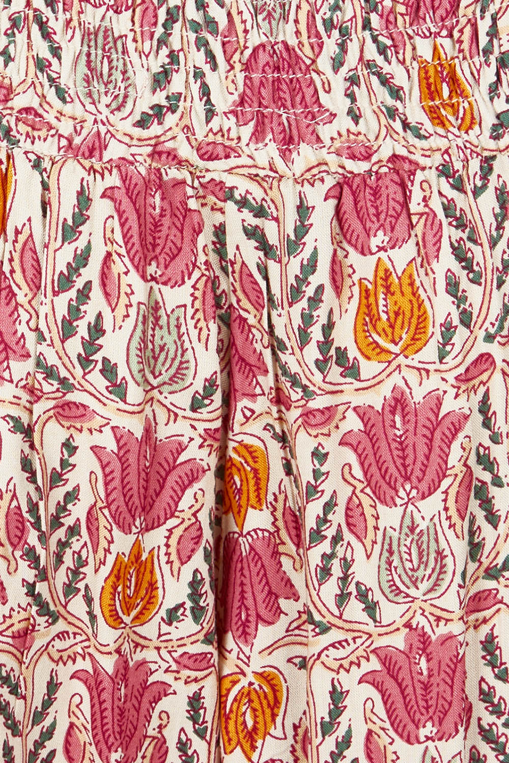 Product shot of the Nat Pant in colour Rhodes (Pink), detail