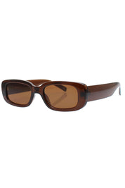Product shot of the Xray Spex Sunglasses in colour Chocolate, detail