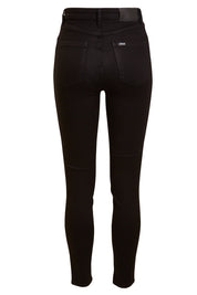 Product shot of the Hi Rider Skinny Jean in colour ExBlack (Black), from the back