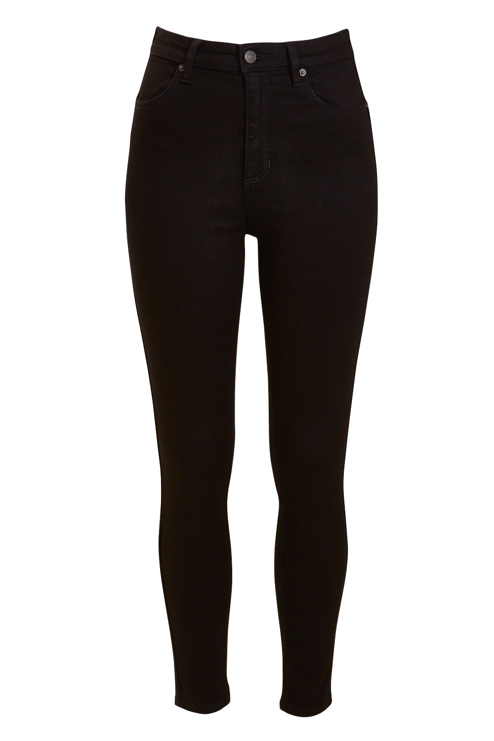 Product shot of the Hi Rider Skinny Jean in colour ExBlack (Black), from the front