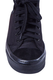 Product shot of the Ranger High Top Sneaker in colour Blkstealth (Black), detail