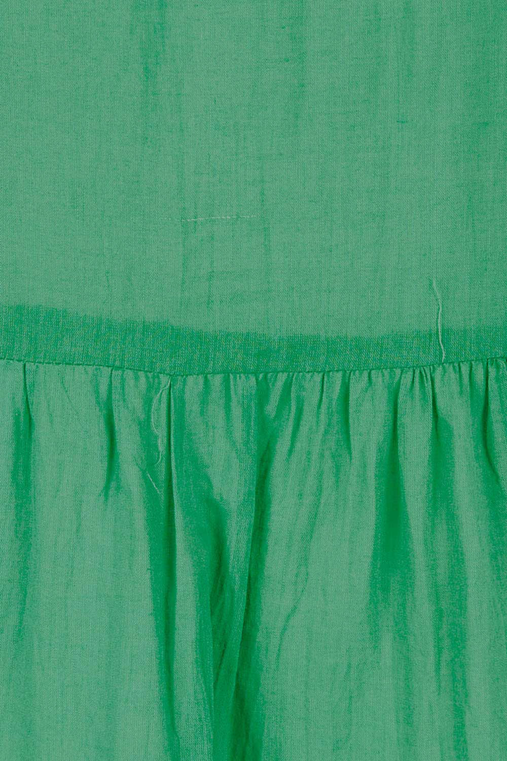 Product shot of the Abigail Dress in colour Emerald (Green), detail