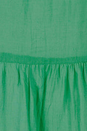 Product shot of the Abigail Dress in colour Emerald (Green), detail