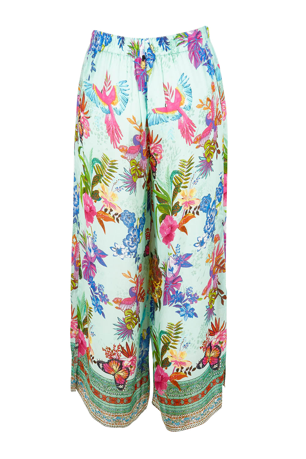 Product shot of the Caatinga Pant in colour Mint (Green), from the back