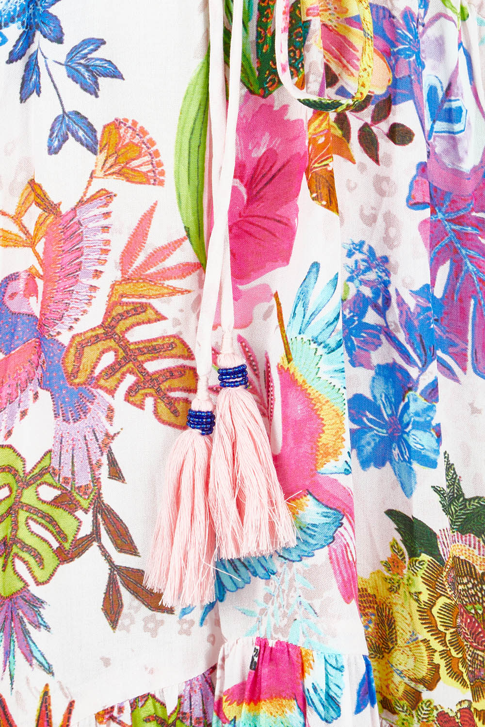 Product shot of the Caatinga Dress in colour Pink (Pink), detail