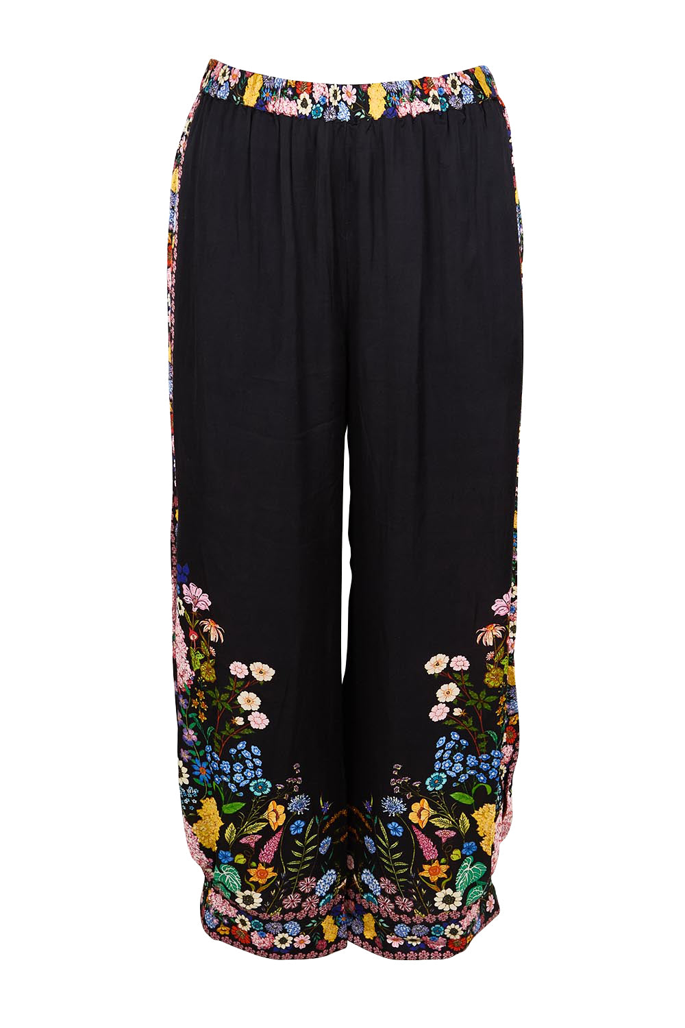 Product shot of the Delicia Pant – Black in colour Black, from the front